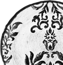 Load image into Gallery viewer, DAMASK Black Velvet Gilded Glass Canapé Plates