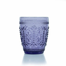 Load image into Gallery viewer, 2Pcs/Lot 300ML Multicolor Glass Cup Embossed Drinking Glasses Water Glass Cup Milk Juice Wine Tumblers for Party Bar Glassware