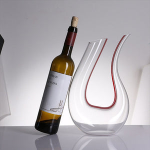 Let Your Red Wine Breath!  1500ML Decanter Handmade Crystal