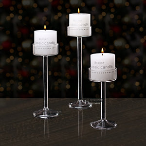 Modern & Elegant Glass Candle Holders