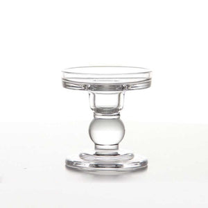 Make Your Table Beautiful with 3.46 / 4.52 / 5.51 in Glass Candle Holders for 3" Pillar Candle and 3/4" Taper Candle