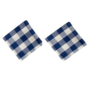 2Pcs Cotton Table Napkin Buffalo Plaid Cloth fabric Napkins   51x51cm