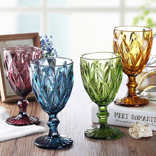 Load image into Gallery viewer, Multicolor Carved  Wine or Water Glasses 300ML