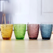 Load image into Gallery viewer, Multicolor Carved  Wine or Water Glasses 300ML