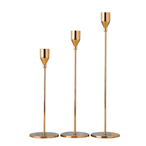 Modern 3Pcs/Set Metal Candle Holders