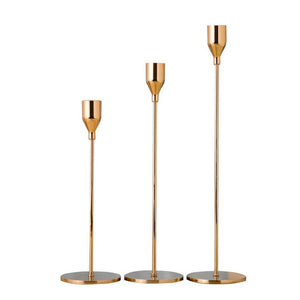 Modern 3Pcs/Set Metal Candle Holders