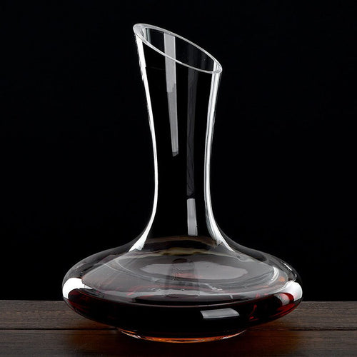 1100ML Superior  Flat Base Red Wine Decanter Handmade Crystal