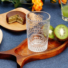 Load image into Gallery viewer, Transparent Glass Drink Whiskey Cup glasses Crystal Drinkware Beer European retro crown cup supply embossed glass water cup