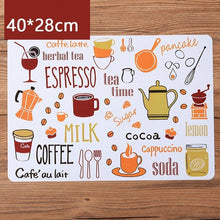 Load image into Gallery viewer, PP Table Mat European Printing Non-slip Western Food Mat Anti-hot Insulation Pad Placemat Bowl Waterproof Mat