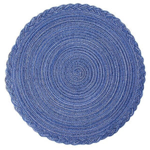 Blue Beige Coffee Dark Gray Cotton Yarn Placemats For Dining Table Food Mat