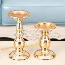 Load image into Gallery viewer, Elegant Gold Candle Holders