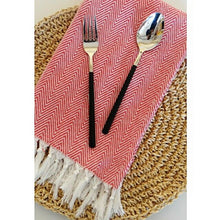 Load image into Gallery viewer, 38 X 62cm Simple Tassels Table Napkin Cotton Dessert Table Napkins Tea Towels Kitchen Dishcloth Placemats