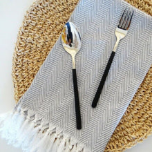Load image into Gallery viewer, 38 X 62cm Simple Tassels Table Napkin Cotton Dessert Table Napkins Tea Towels Kitchen Dishcloth Placemats