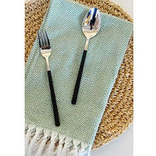 Load image into Gallery viewer, 38 X 62cm Simple Tassels Table Napkin Cotton Dessert Table Napkins Tea Towels Kitchen Dishcloth Placemats
