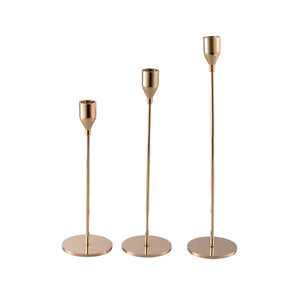 Gold Brass Metal candlestick Holders