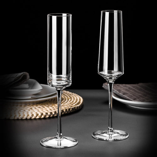 Crystal Champagne Flutes!  Cheers!