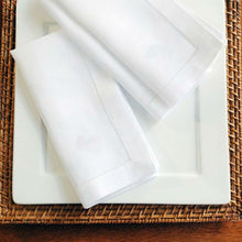 Load image into Gallery viewer, 12PCS White Hemstitched Napkins Cocktail Napkin  45x45cm And 35x50cm