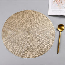 Load image into Gallery viewer, 38CM Round PVC Placemat Kitchen Dining Table Mats Steak Pad Anti-scalding Insulation Pads INS Nordic Hotel Restaurant Home Decor