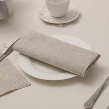 Load image into Gallery viewer, 12PCS White Hemstitched Napkins Cocktail Napkin  45x45cm And 35x50cm